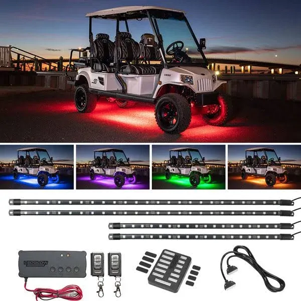 Million Color Expandable LED 6-Seater Golf Cart Underbody Lighting Kit