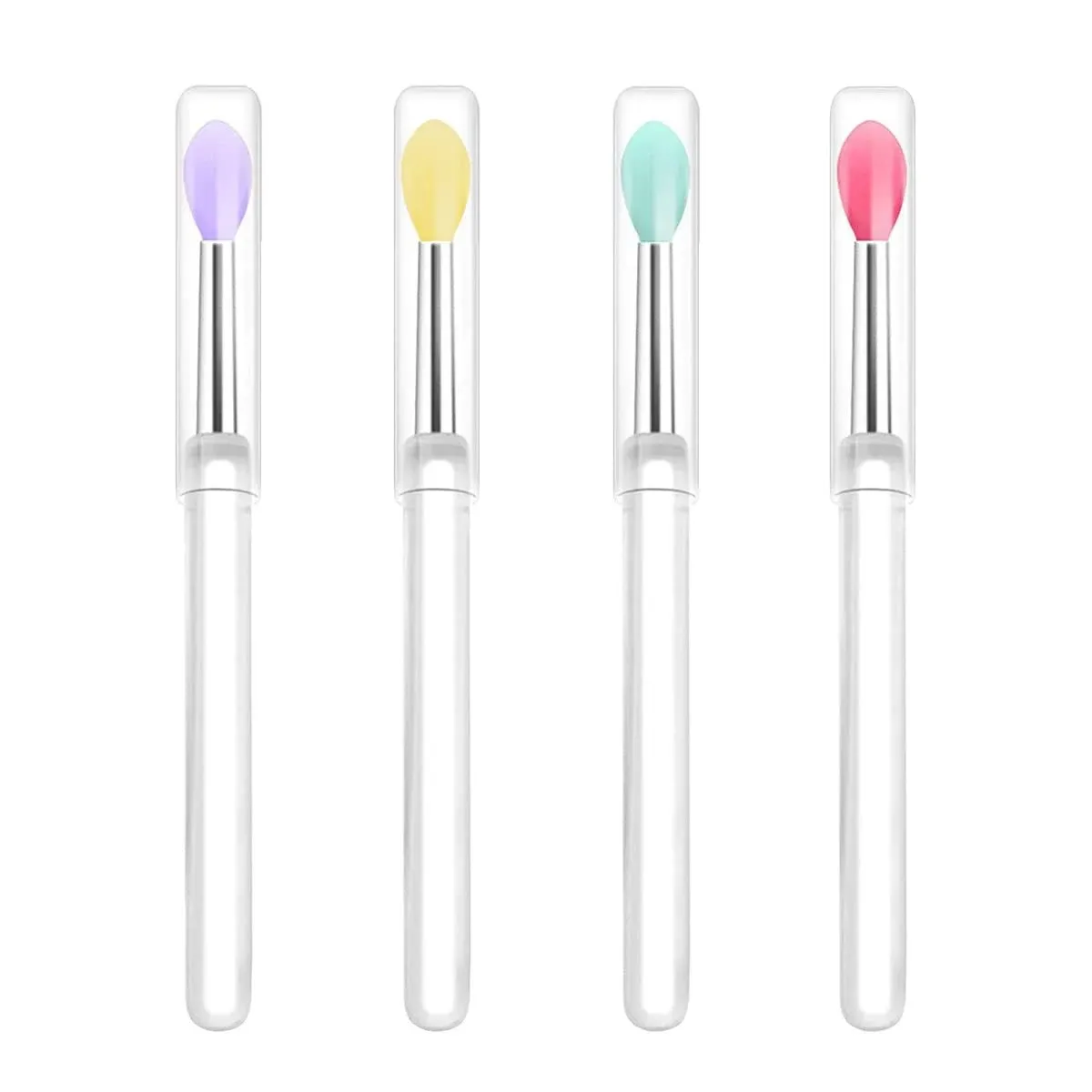 Lormay Silicone Lip Brushes with Transparent Handles and Caps. Perfect ...