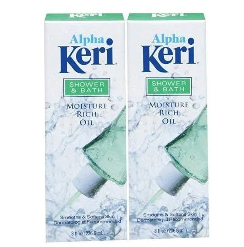 Keri Shower & Bath Oil - 8 oz - 2 pk