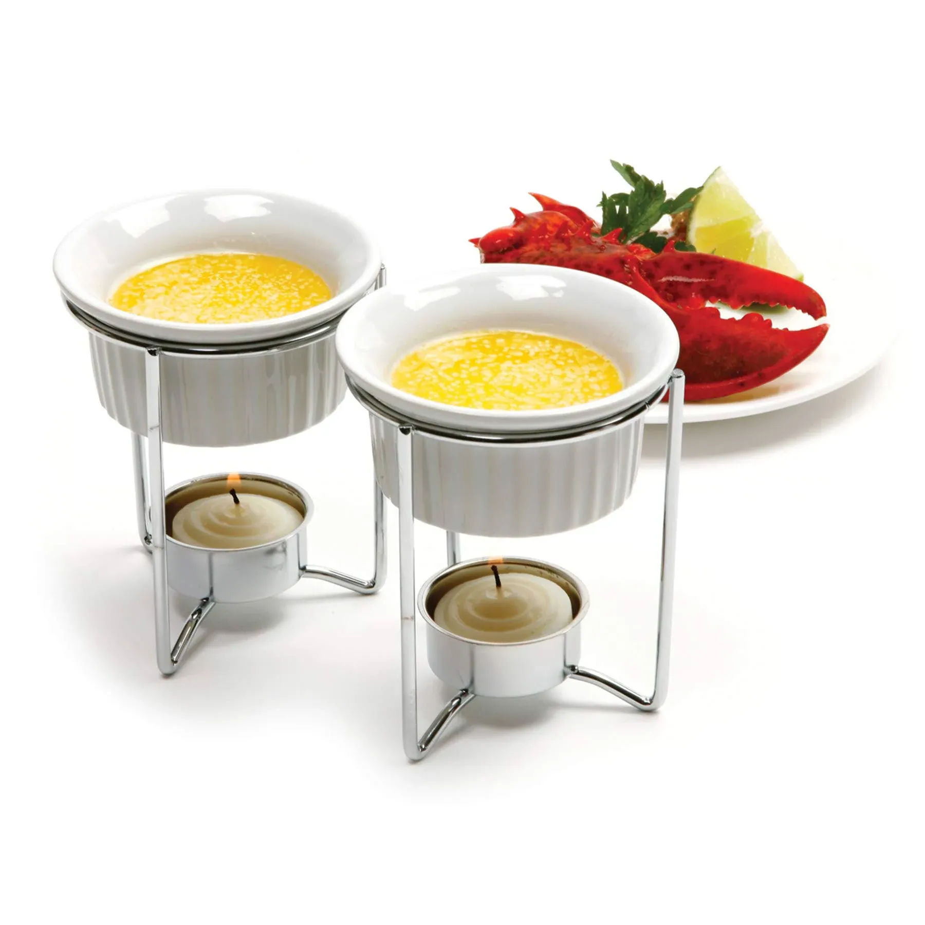 Quality Norpro 2 Ceramic Butter Warmers in Original Box