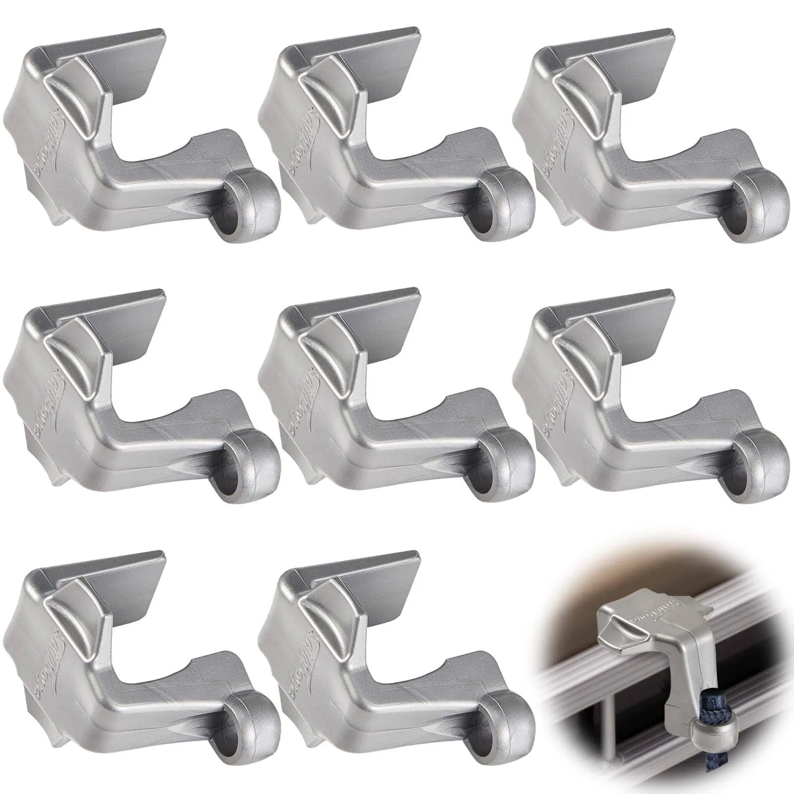 Sailvoya Boat Bumper Clips Pontoon Boat Fender Clips for Docking Pontoon Boat ...