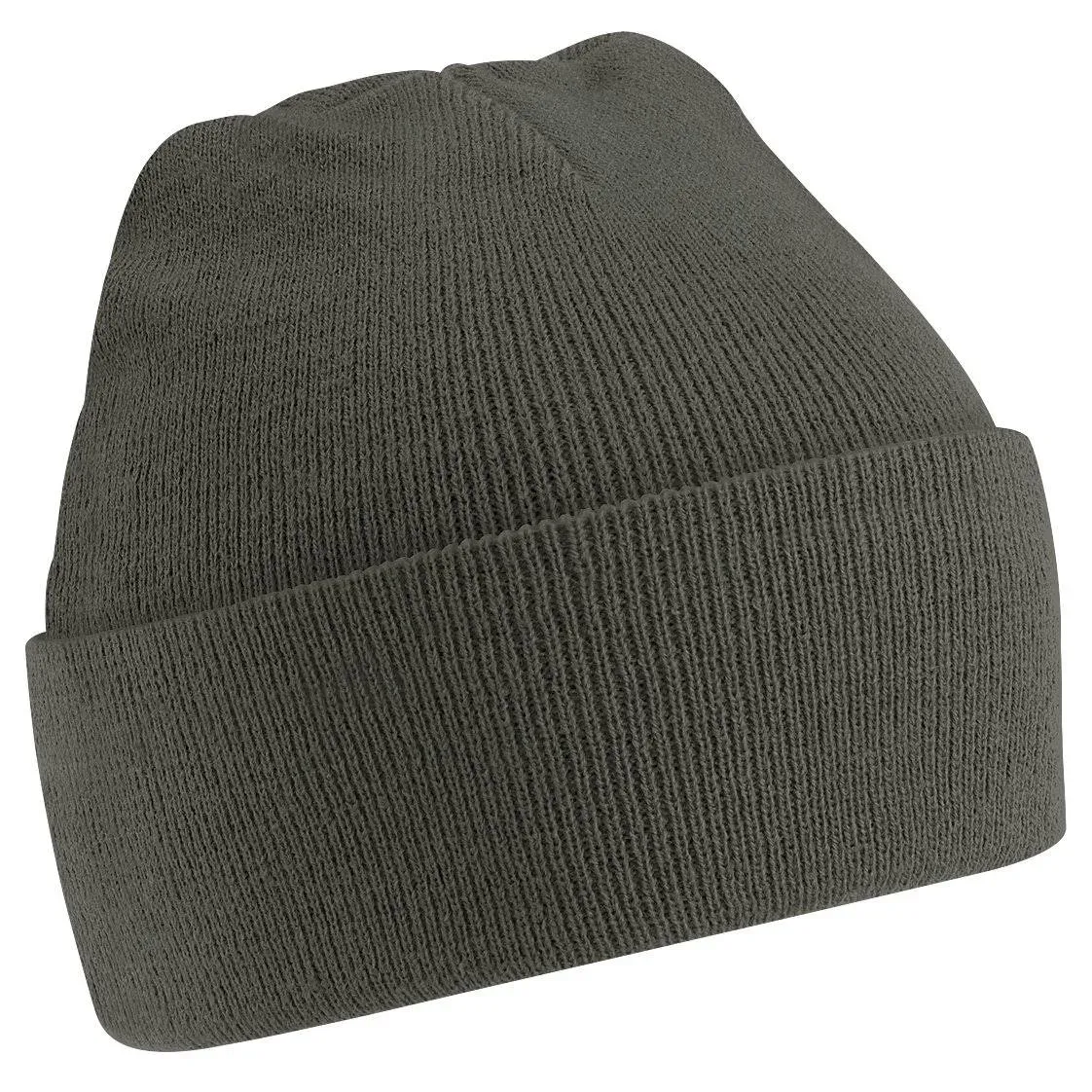 Beechfield Soft Feel Knitted Winter Hat / One Size / Olive