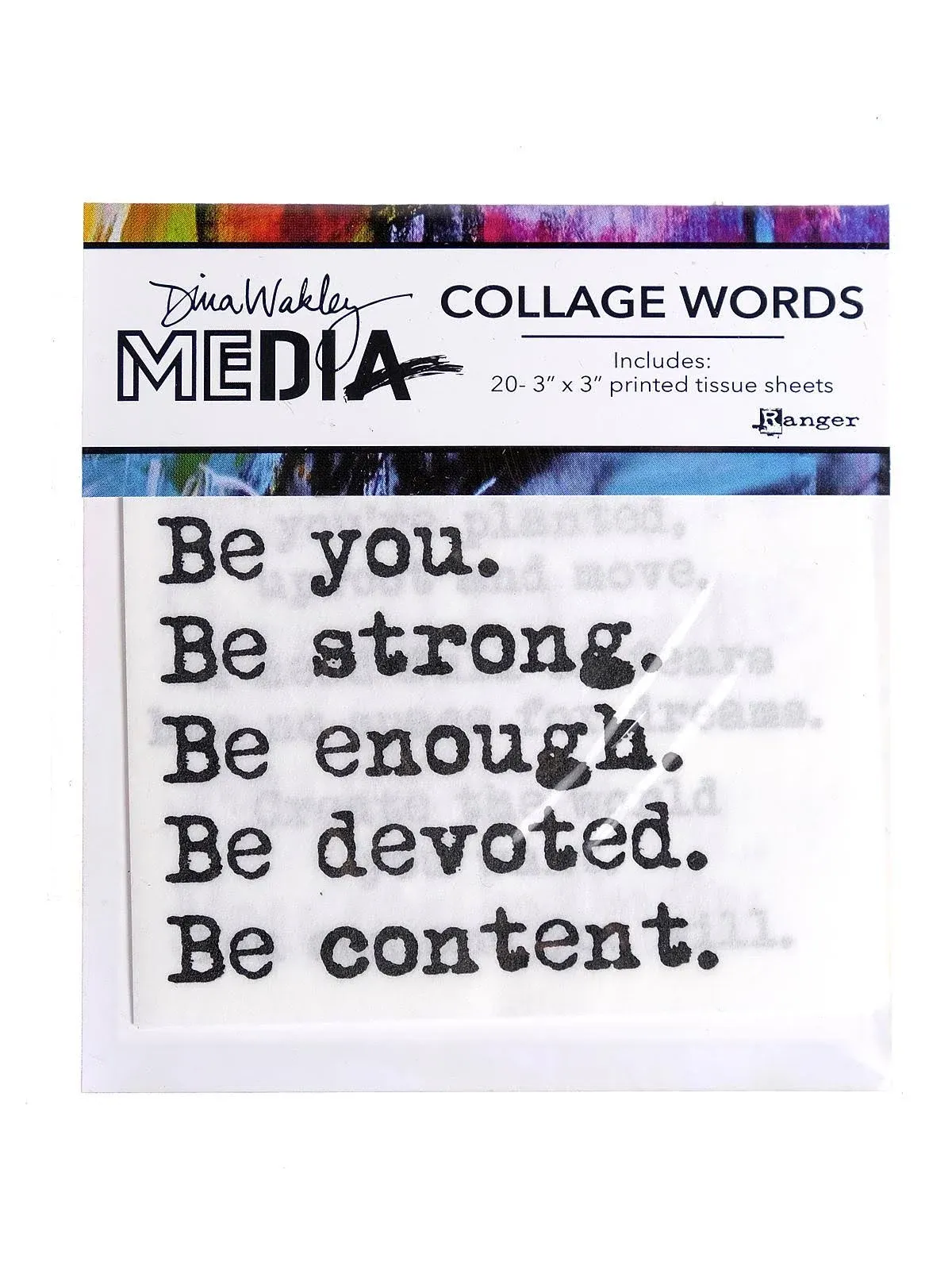 Dina Wakley Media Collage Word Pack