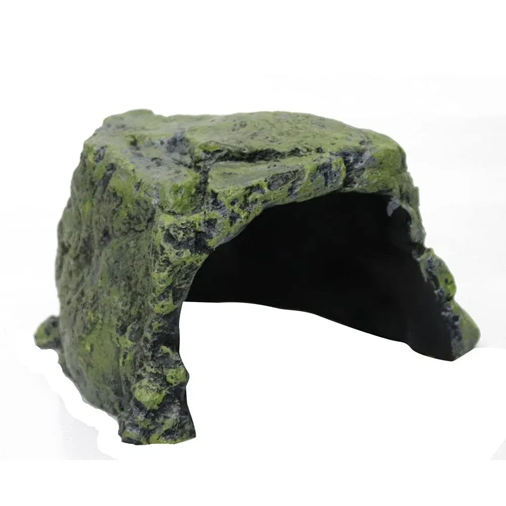 Reptile Rock Hideout Reptile Rock Hide Cave, Aquarium Habitat Décor Rock Tortoise ...