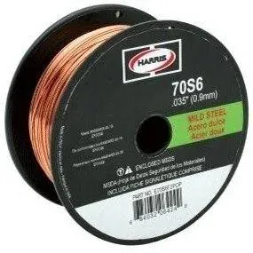 Harris ER70S6 .035 MIG Welding Wire 33 lb. Spool, Plastic Spoil Is Cracked