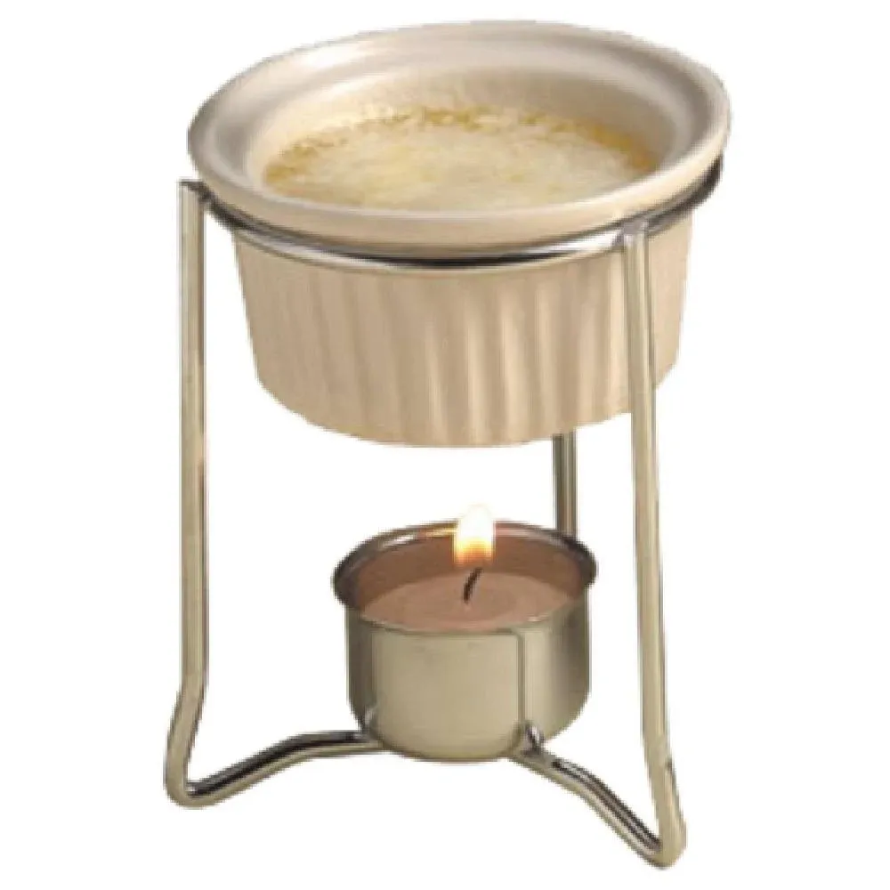 American Metalcraft - BWR34 - Butter Warmer, With 2 Oz. Ceramic Ramekin, Stand, Votive Holder & Candle (MOQ=20)