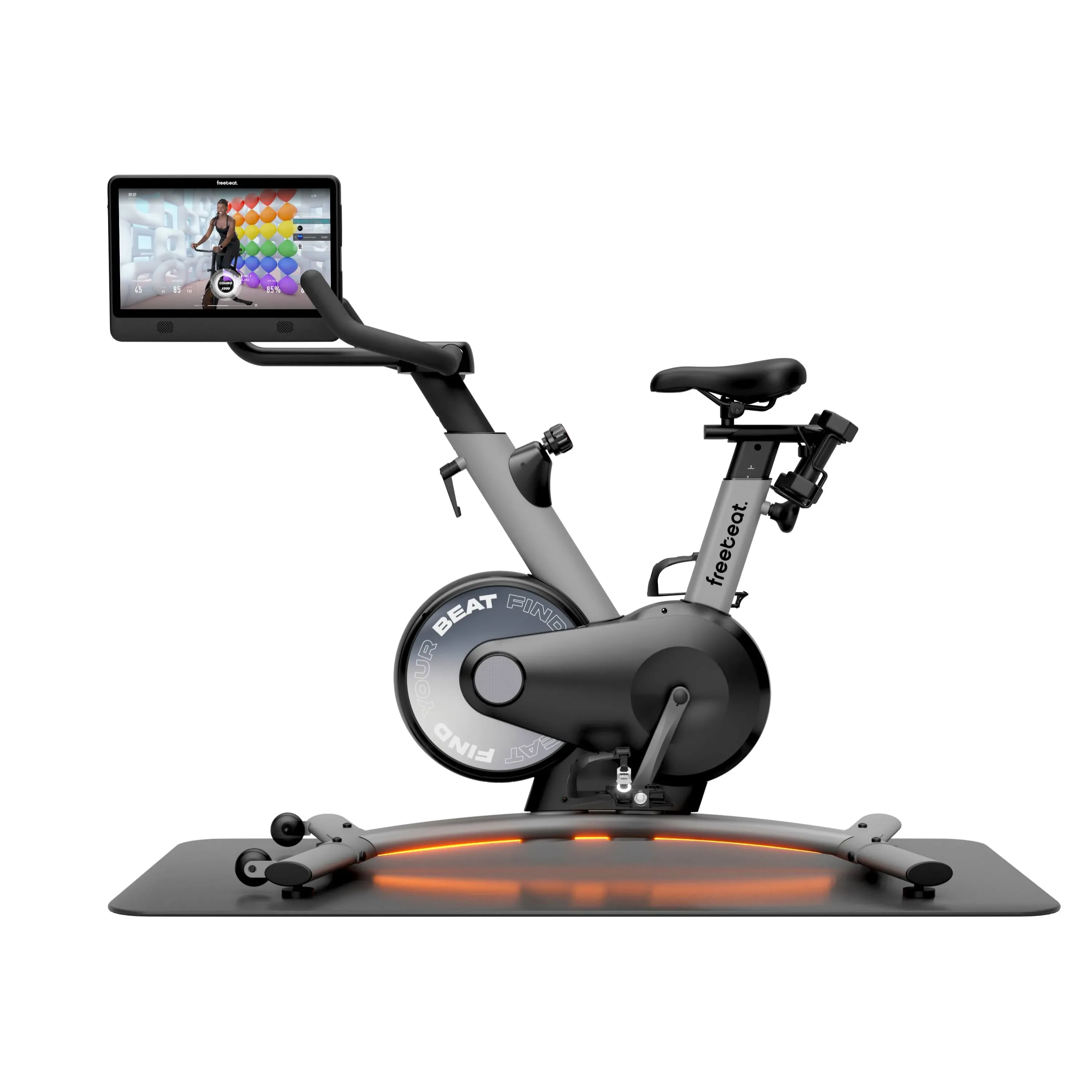 Freebeat Bike, Smart Exercise Bike, Auto Resistance,15.6' Smart HD TouchScreen, Personal Trainer Algorithm, Small Spaces, Top Instructors, Bluetooth