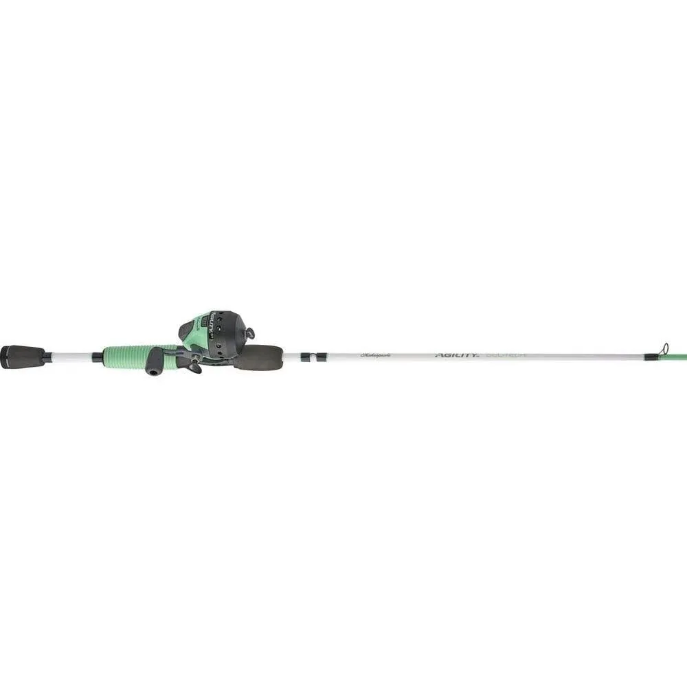 Shakespeare Agility Gel-Tech Spincast Rod and Reel Combo - 6ft, Medium Power, 2pc