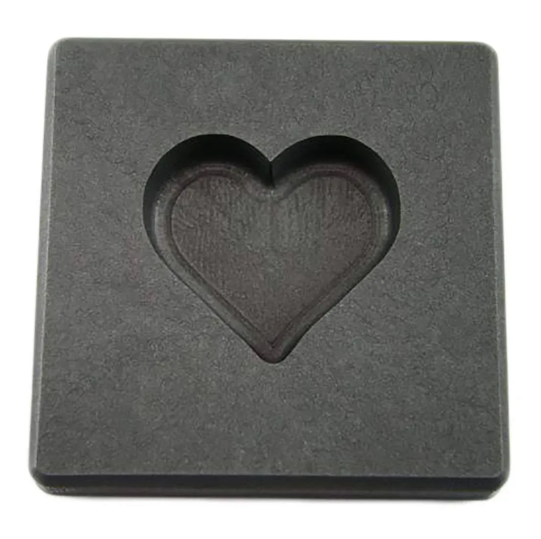 2 oz Heart Gold High Density Graphite Mold 1 oz Silver