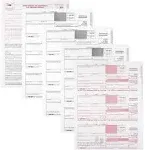 Dutymark Store 1099 NEC Forms 2023, 50 Pack 3 Part Laser Tax Forms Kit Pack of Federal/State Copy's, 1096's. Great for QuickBooks and Accounting software, 2023,