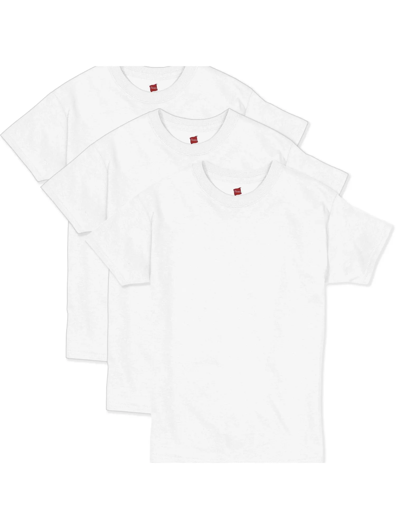 Hanes Boys Essentials Short Sleeve T-shirt Value Pack, 3 or 6-Pack