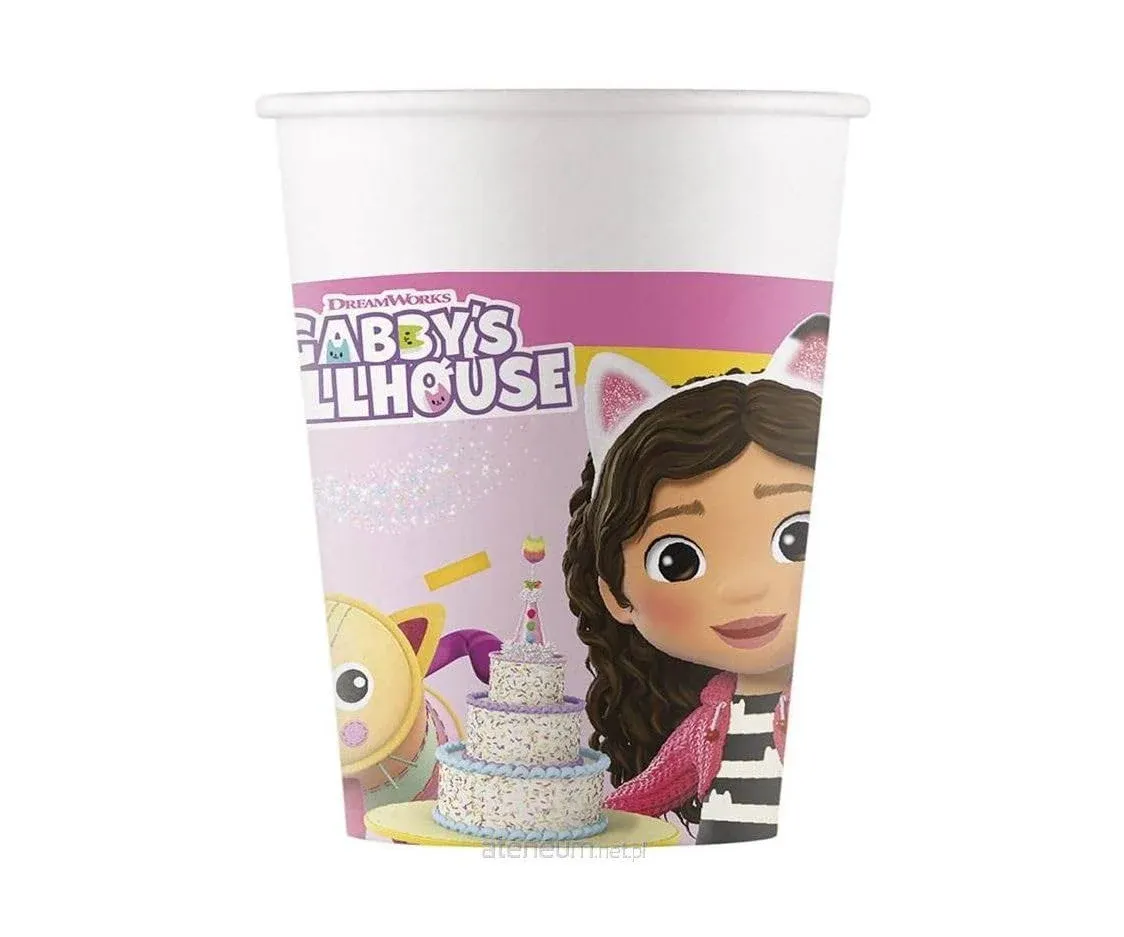 Procos Gabby ́s Dollhouse Party Paper Cups (8pk - 6.76 fl oz / 200ml)