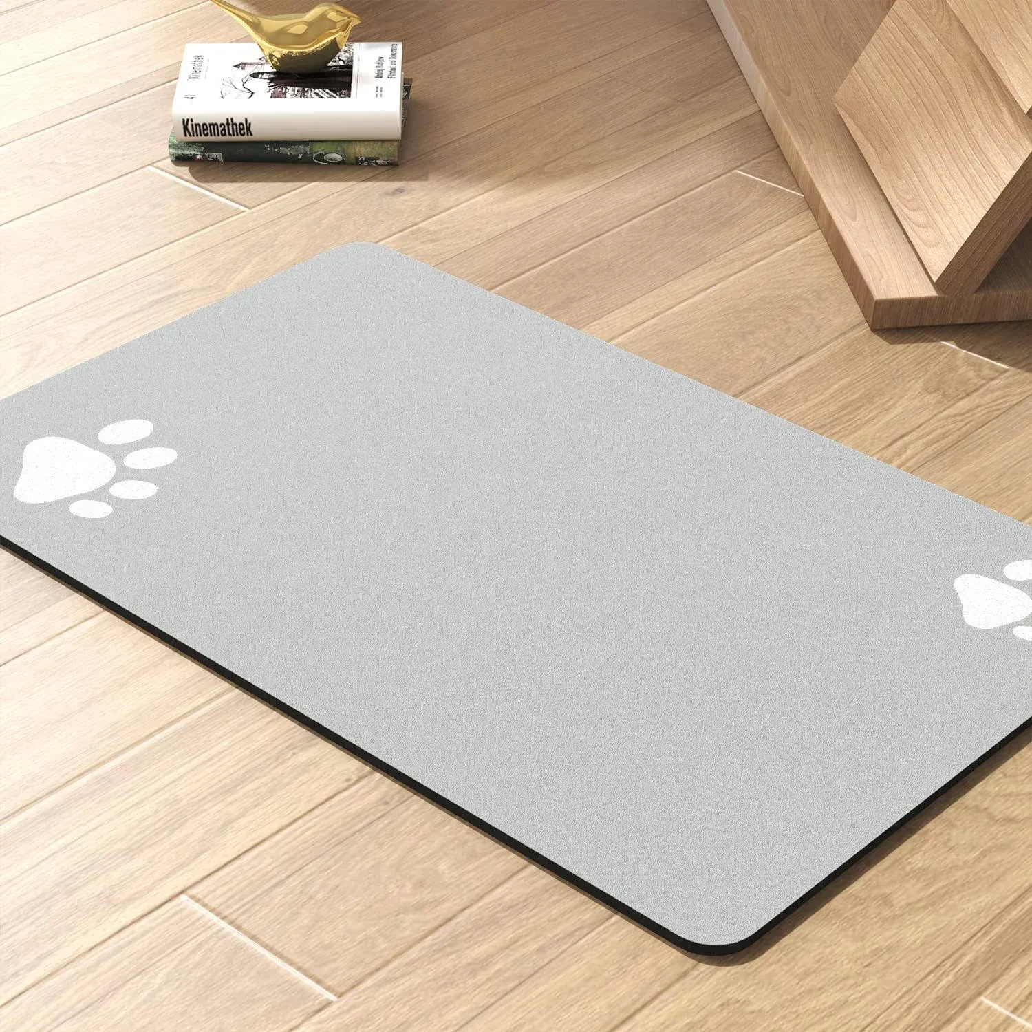 Pet Feeding Mat-Absorbent Dog Mat for Food and Water Bowl-No Stains Quick Dry...