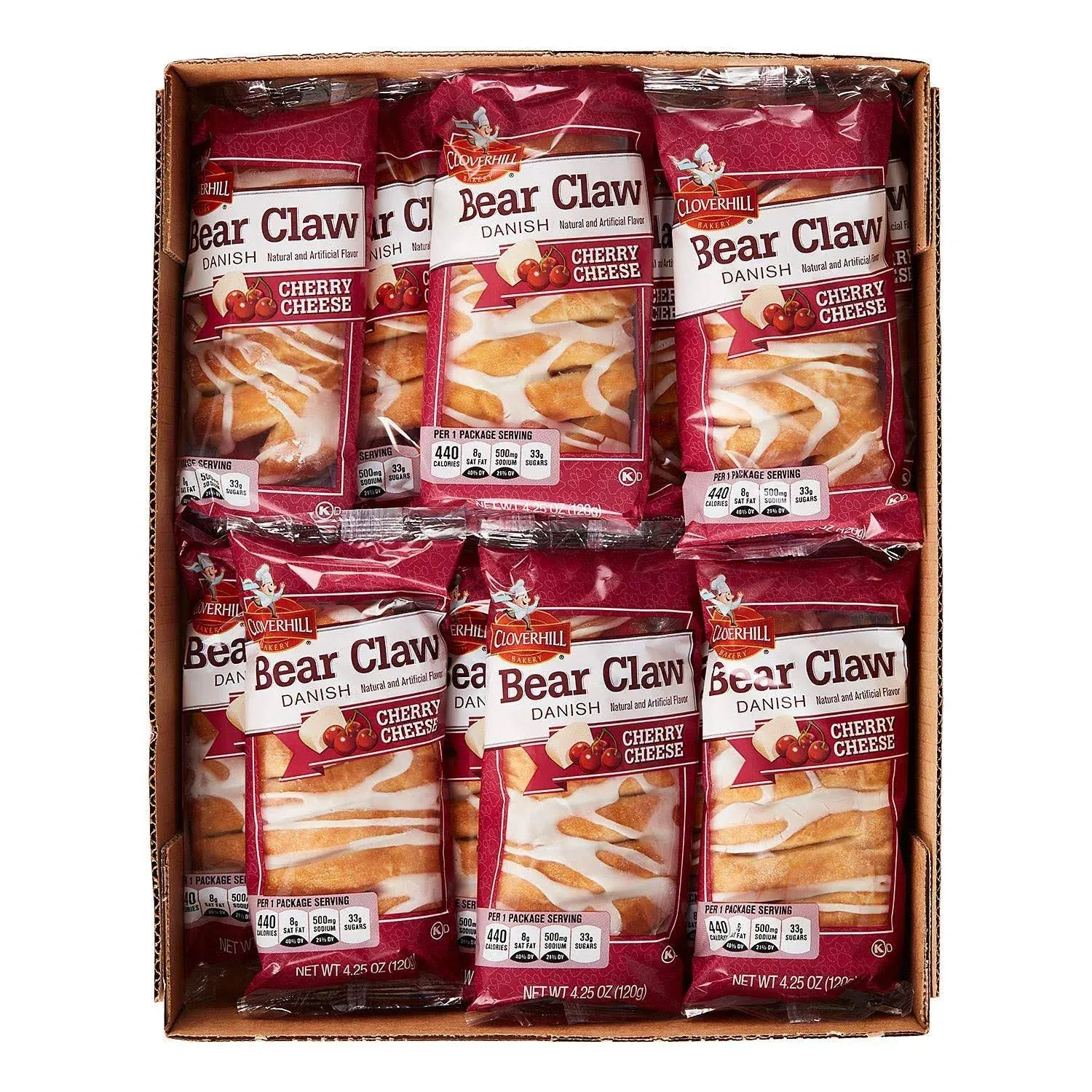 Cloverhill Cherry and Cheese Danish - 12 ct.