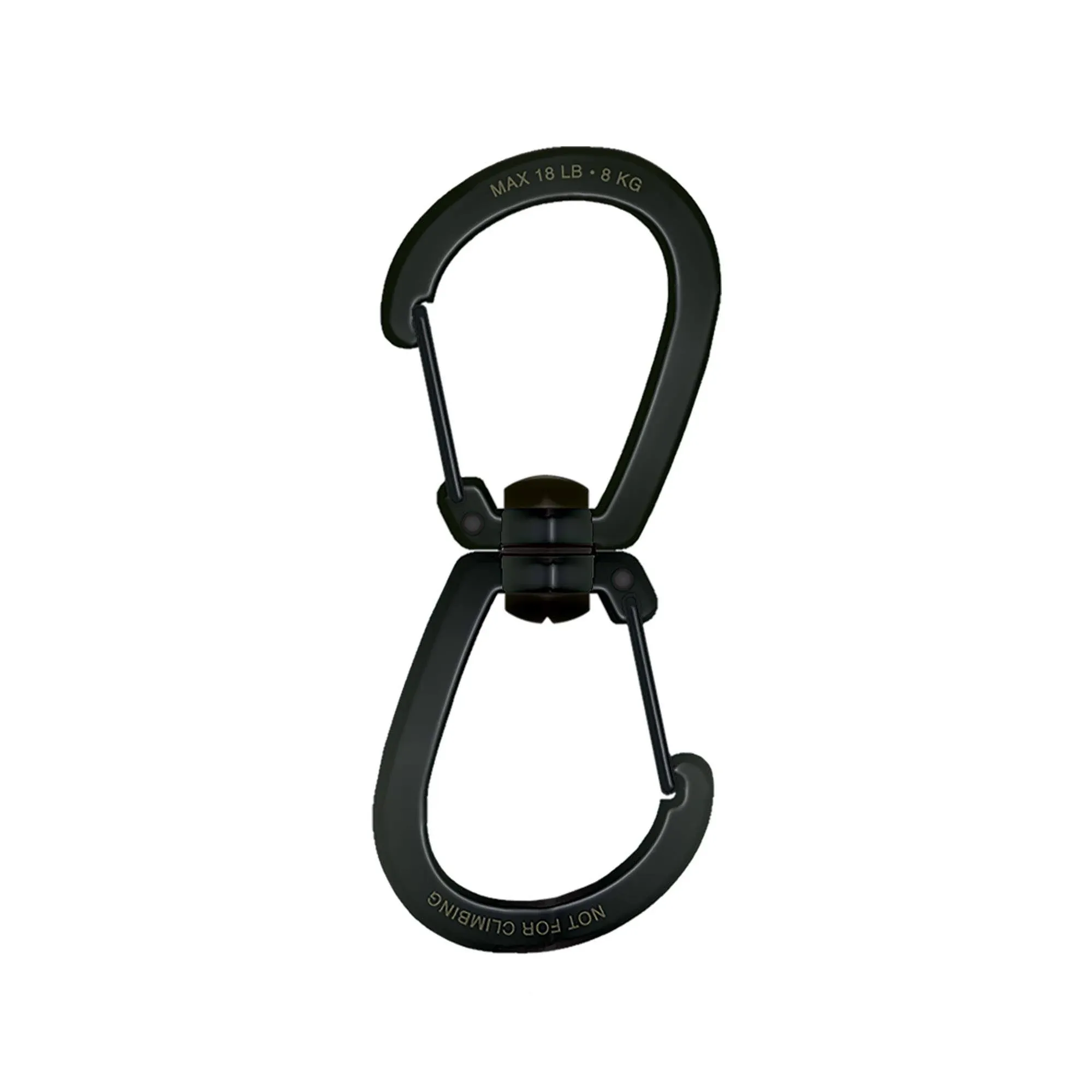 Sun Company HikeHitch 360 - Rotating Double Carabiner | Dual Clip with Smooth 360 Degree Swivel for Hiking, Camping, Backpacking, or Dog Walking