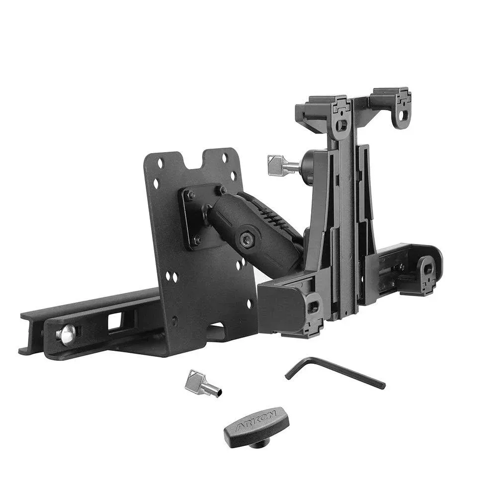 Arkon TAB5RMSHM9 Plastic Locking Headrest Tablet Mount for iPad, Galaxy, Note ...