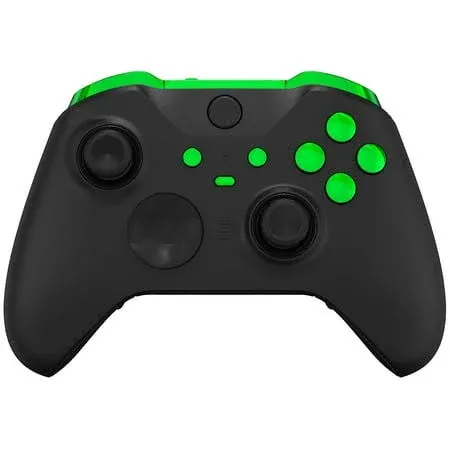 eXtremeRate Chrome Green Replacement Buttons for Xbox One Elite Series 2(Model ...