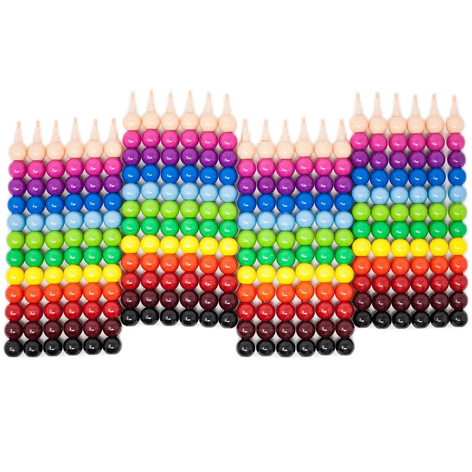 HUJI Stacking 24 Colors Round Crayons Set, Favorite for Little Ones Party Favors ...