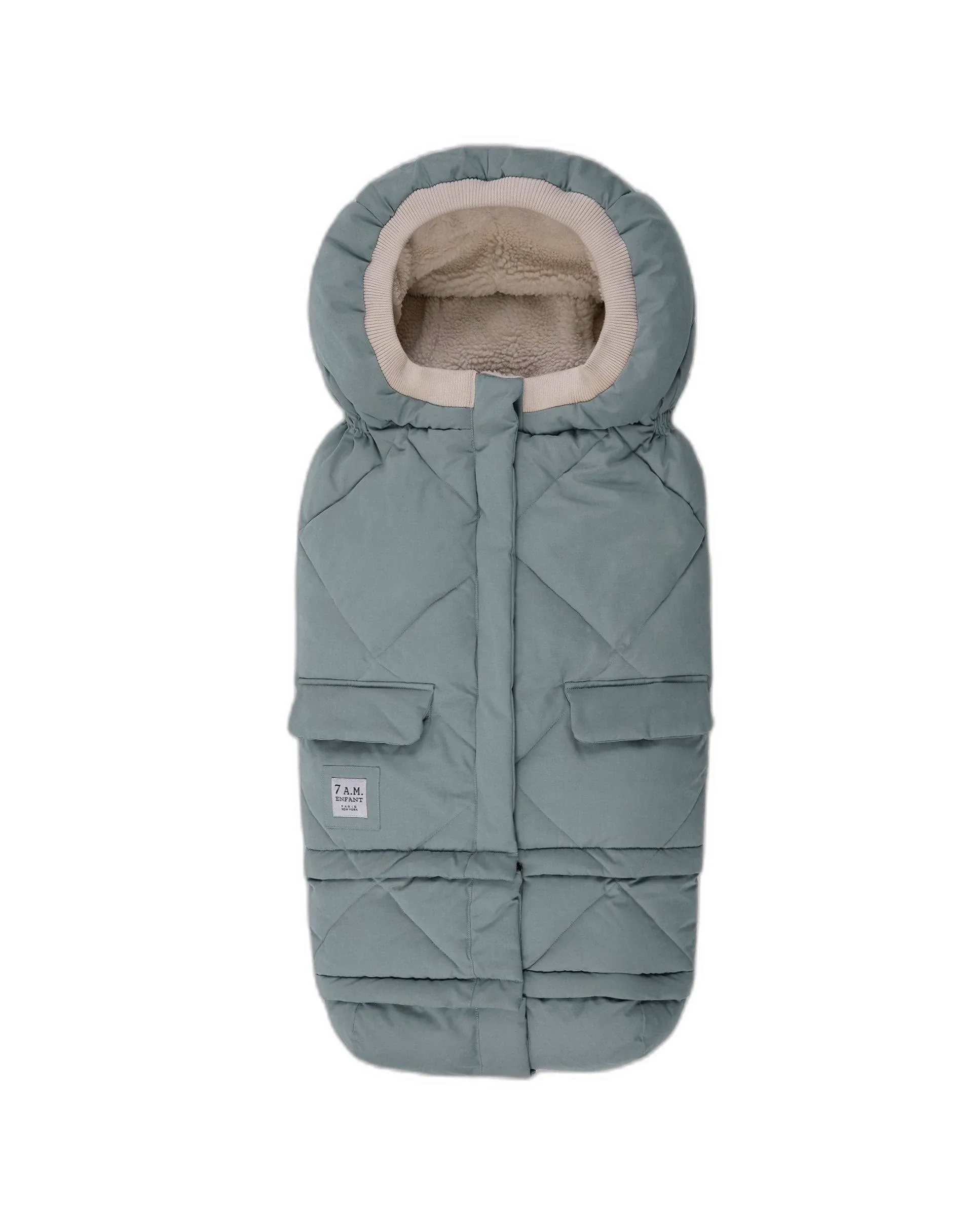 7AM Enfant Blanket 212 Evolution Footmuff - Black Plush