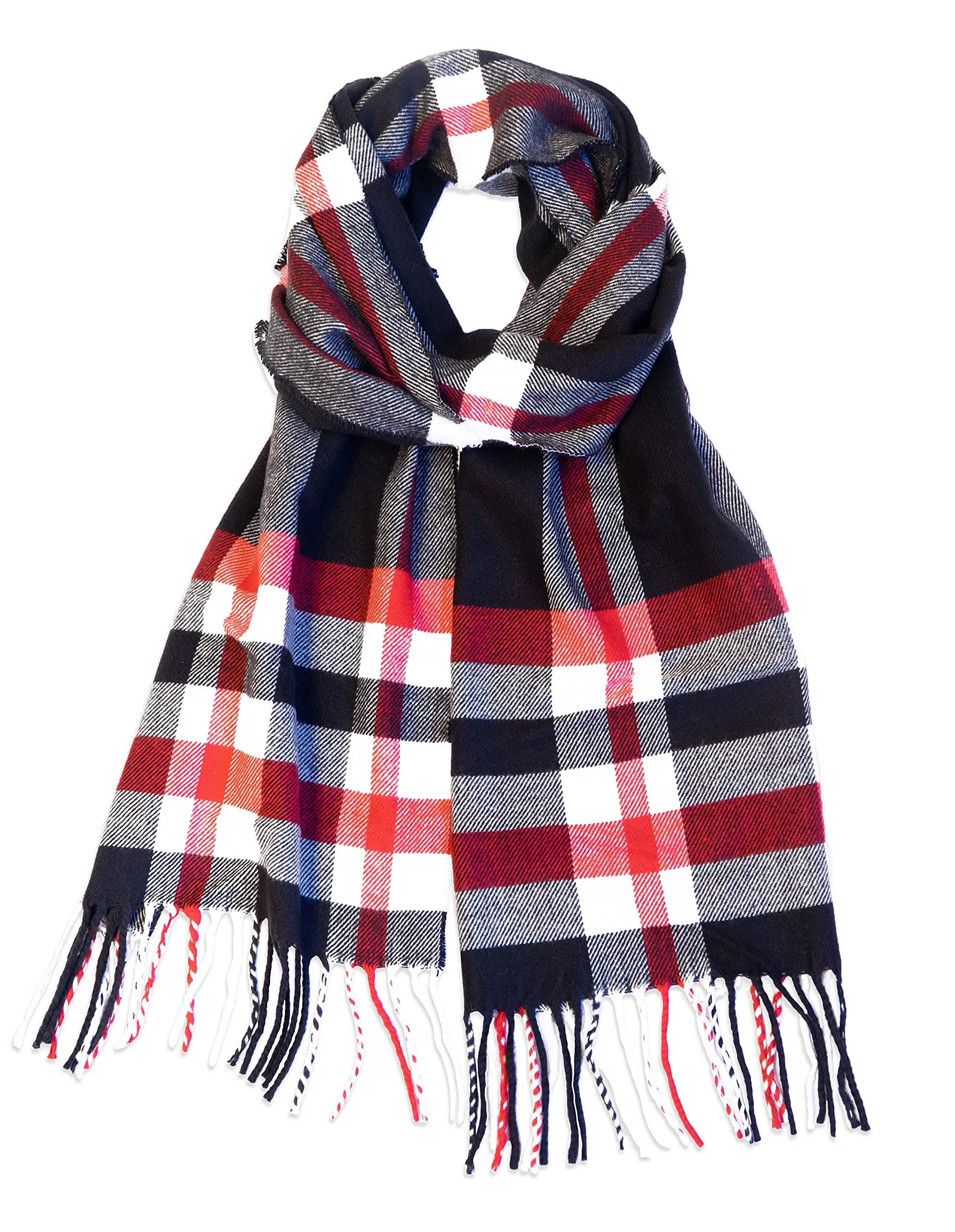 CALVIN & OLIVIA Ultra-Soft Winter Cashmere Feel Scarf Warm Long Unisex Winter Scarves Perfect Holiday Gift for Women Men