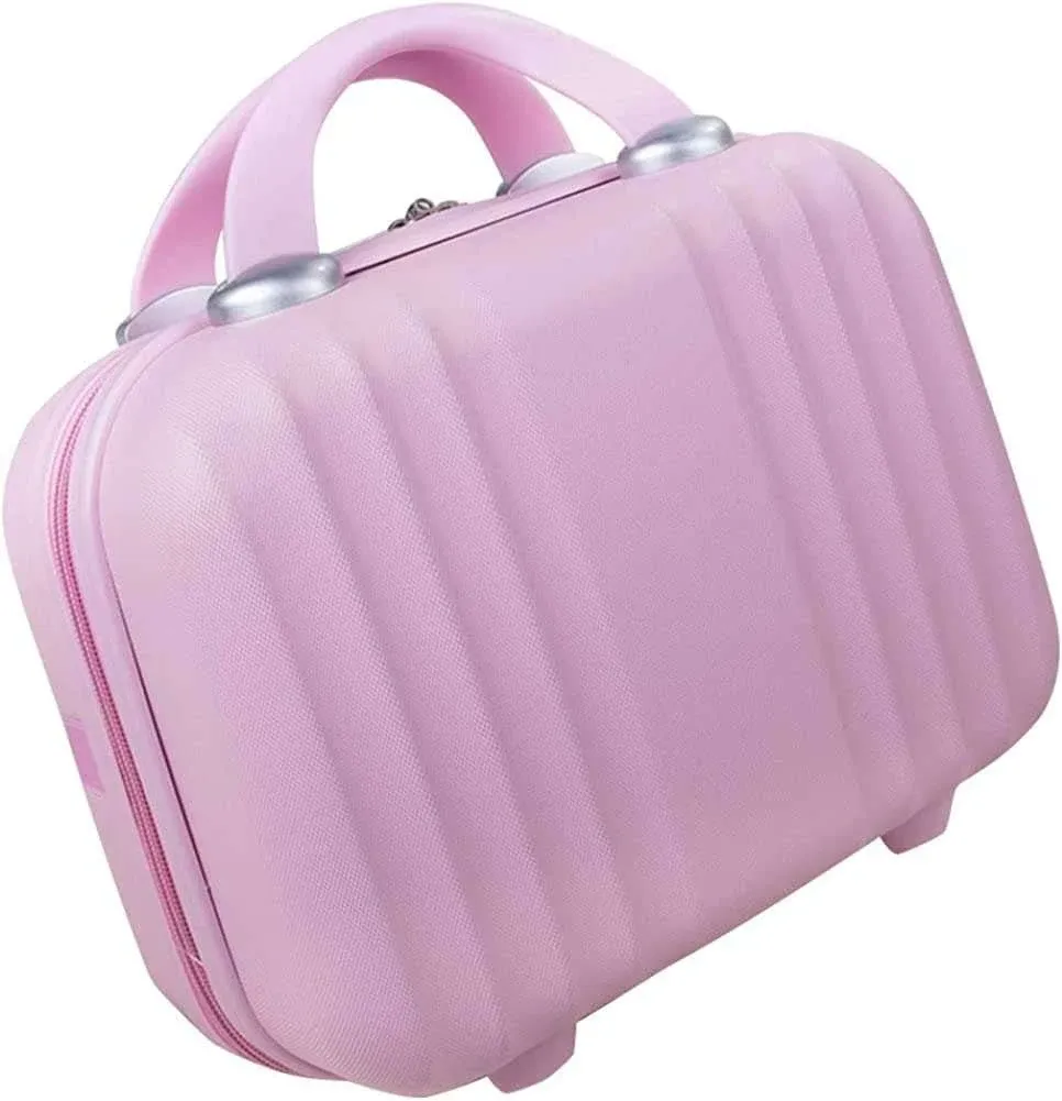 Mini Hard Shell Hard Travel Luggage Cosmetic Case, Small Portable Carrying Case Suitcase for Makeup