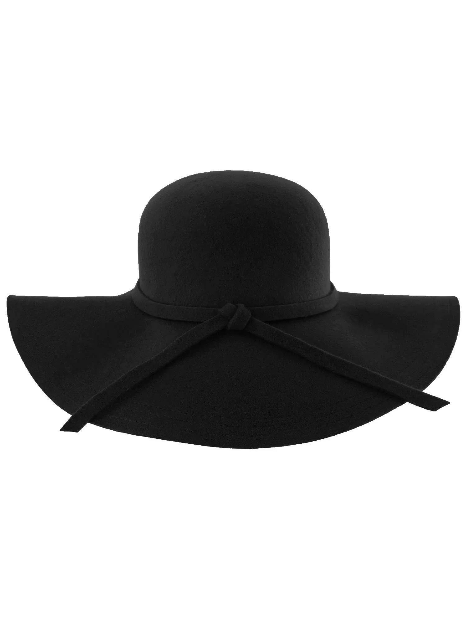 Luxury Divas Wide Brimmed Wool Floppy Hat