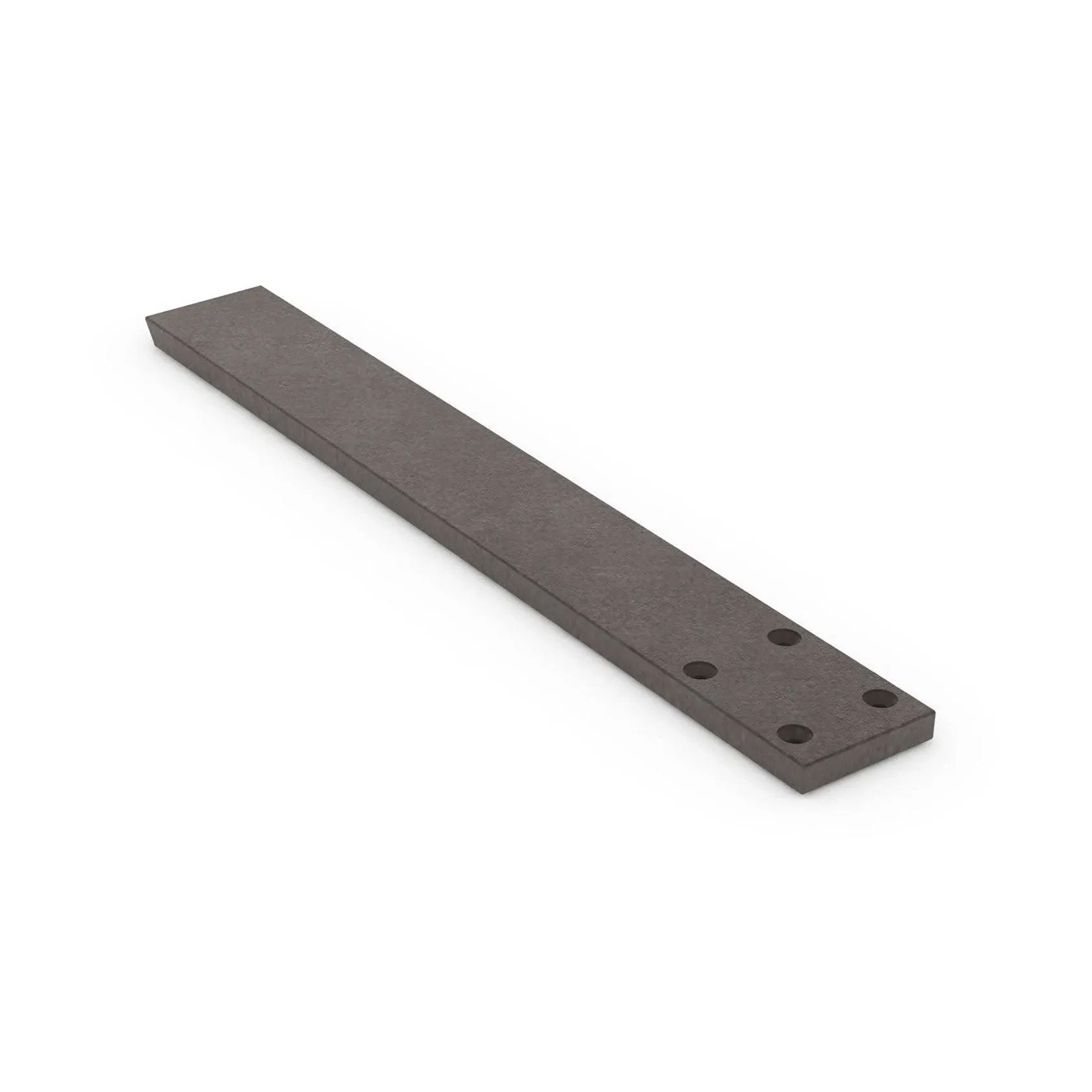 Hidden Granite Countertop Flat Bracket - 18" / Raw Steel