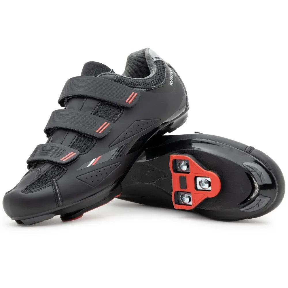 Tommaso Strada Ready to Ride Mens Indoor Cycling Shoes with Look Delta Or SPD Cleats Pre-Installed - Optimized Bike Shoes for Men for Peloton, Echelon & Bowflex Spin Bikes