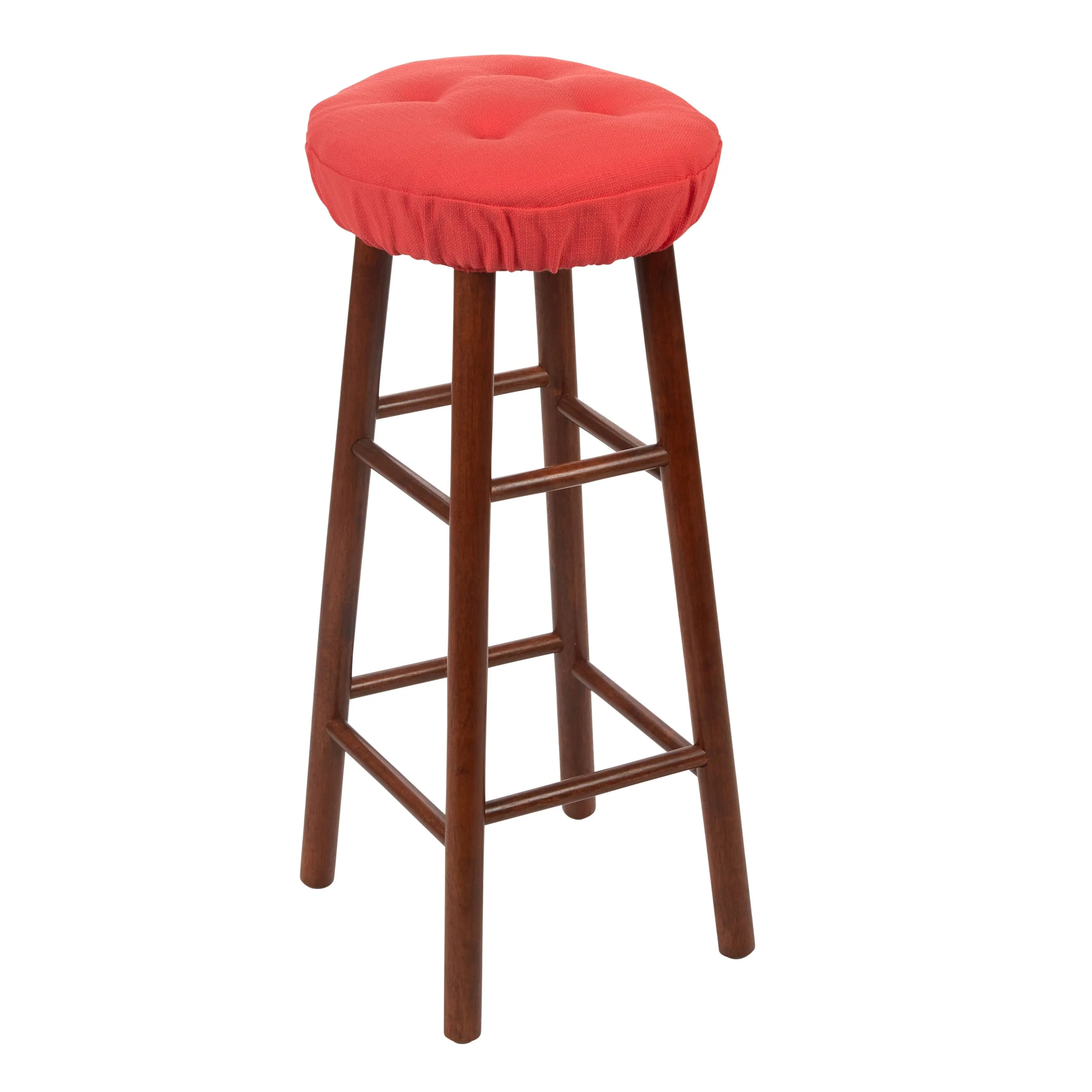 Klear Vu Omega Gripper Non-Slip Tufted Barstool Cushions, 4 Pack, Spa