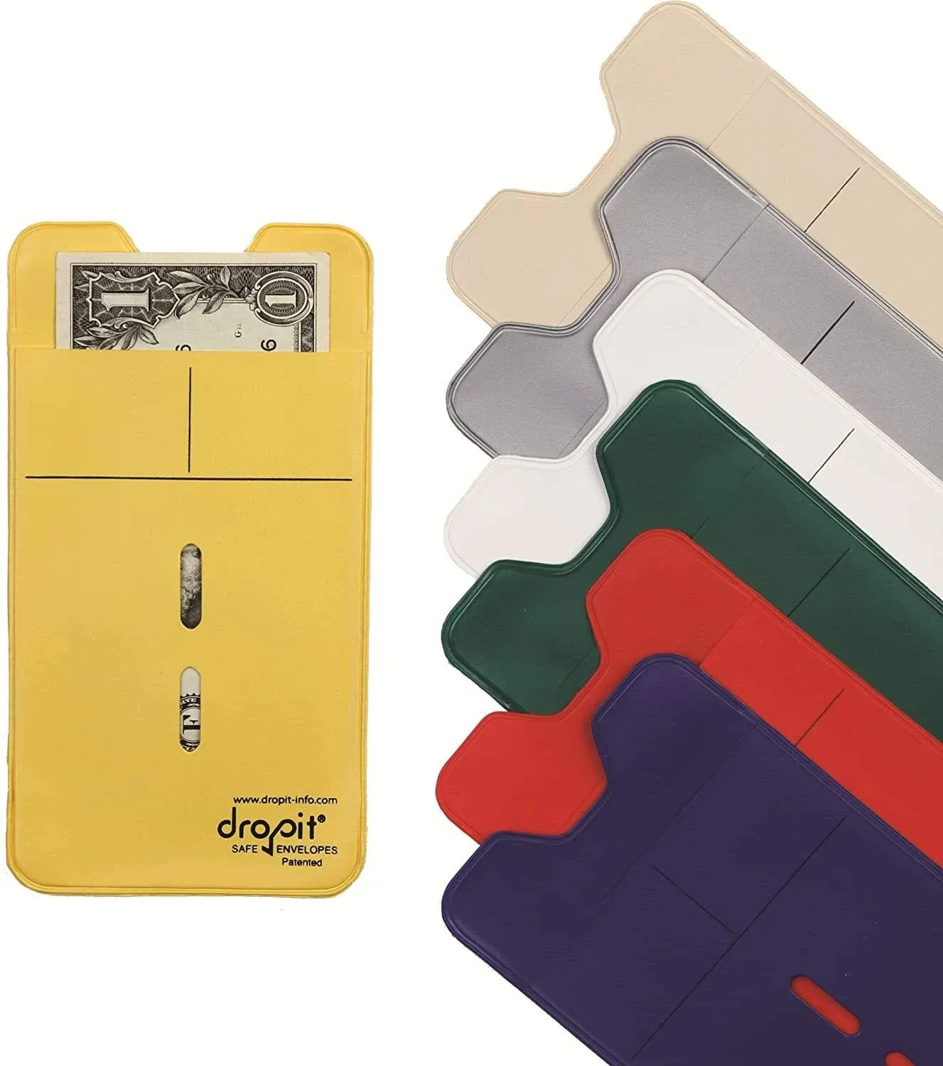 UBICON 7 Combo Reuseable Dropit Safe Envelope for Depositing of Currency and Money, Size 7, Combo