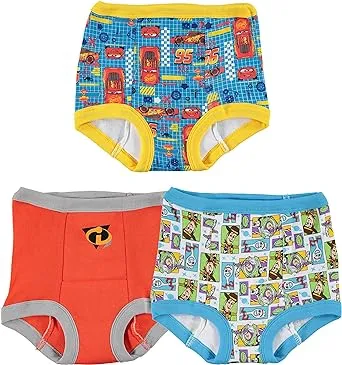 Disney Boys Toddler 3pk Potty Training Pant Assorted Pixar 4T