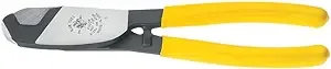 Klein Tools 63028 Cable Cutter, Made in USA, Coaxial Cable Cutter cuts up to 3/4-Inch Aluminum and Copper Coaxial Cable with One-Hand Shearing