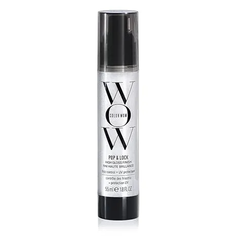 COLOR WOW Pop + Lock Frizz Control Serum: Prevent Color Fade, Seal Split Ends, and Add Gloss - Get Silky, Shiny Hair!