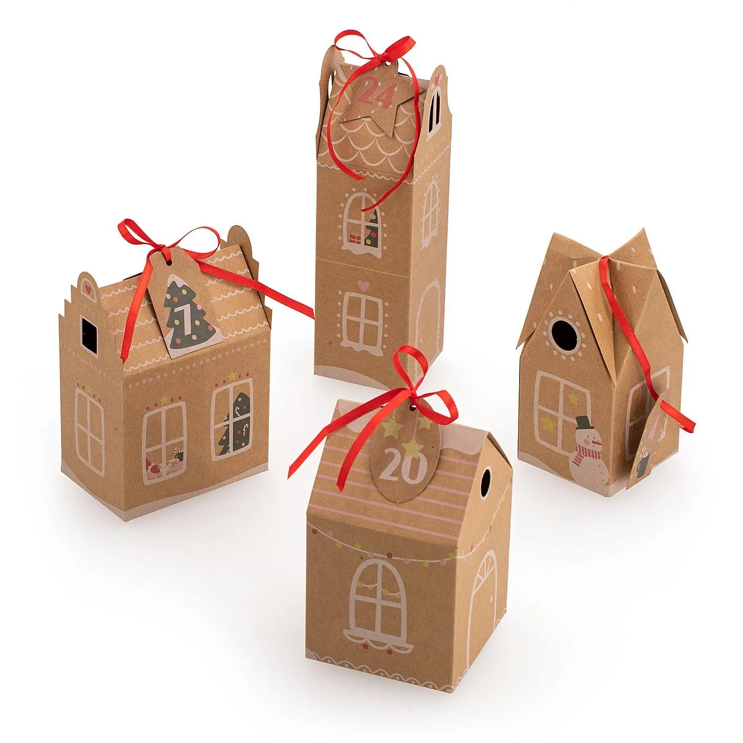 Folia 9385 Advent Calendar Set Hygge Village, DIY Craft Set with Gift Boxes for ...