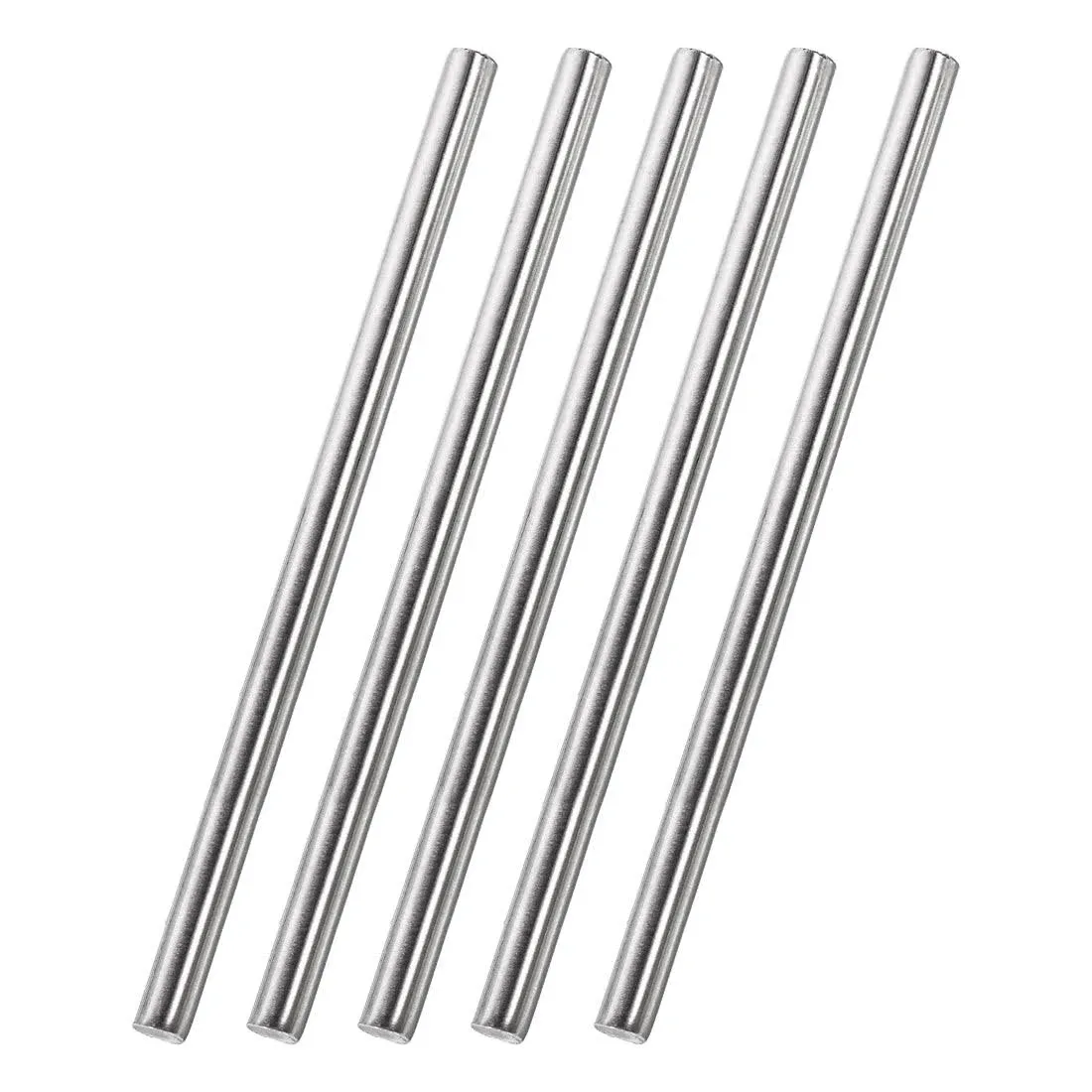 Uxcell 6mm x 250mm 304 Stainless Steel Solid Round Rod for DIY Craft - 5pcs ...