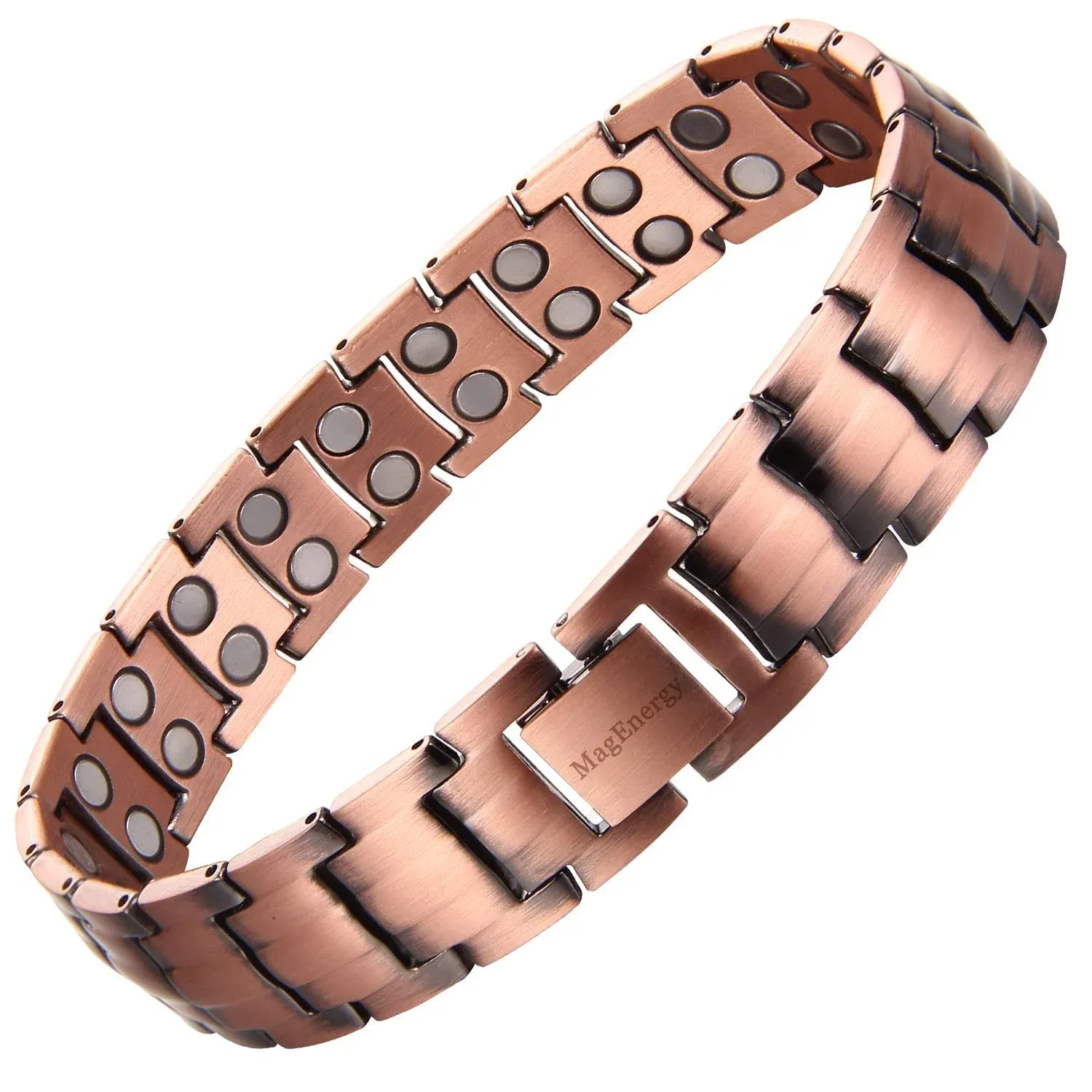 Nice pure copper magnetic bracelet arthritis pain relief energy stress men women  | eBay