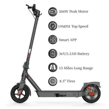 SISIGAD Electric Kick Folding Scooter Dual Motor E-Scooter for Adults 30 Miles