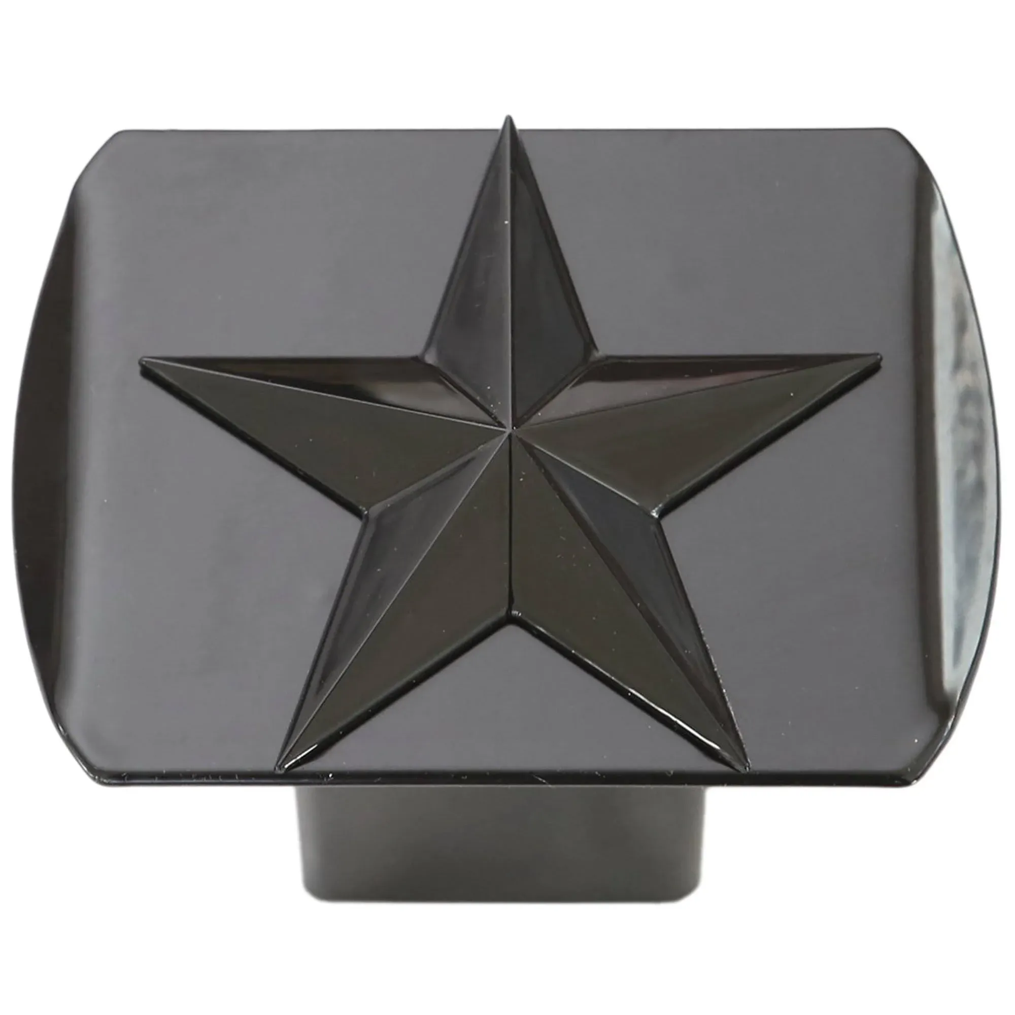 Lfparts Texas Lone Star 3D Black Emblem on Black Trailer Metal Hitch Cover Fits 2 ...