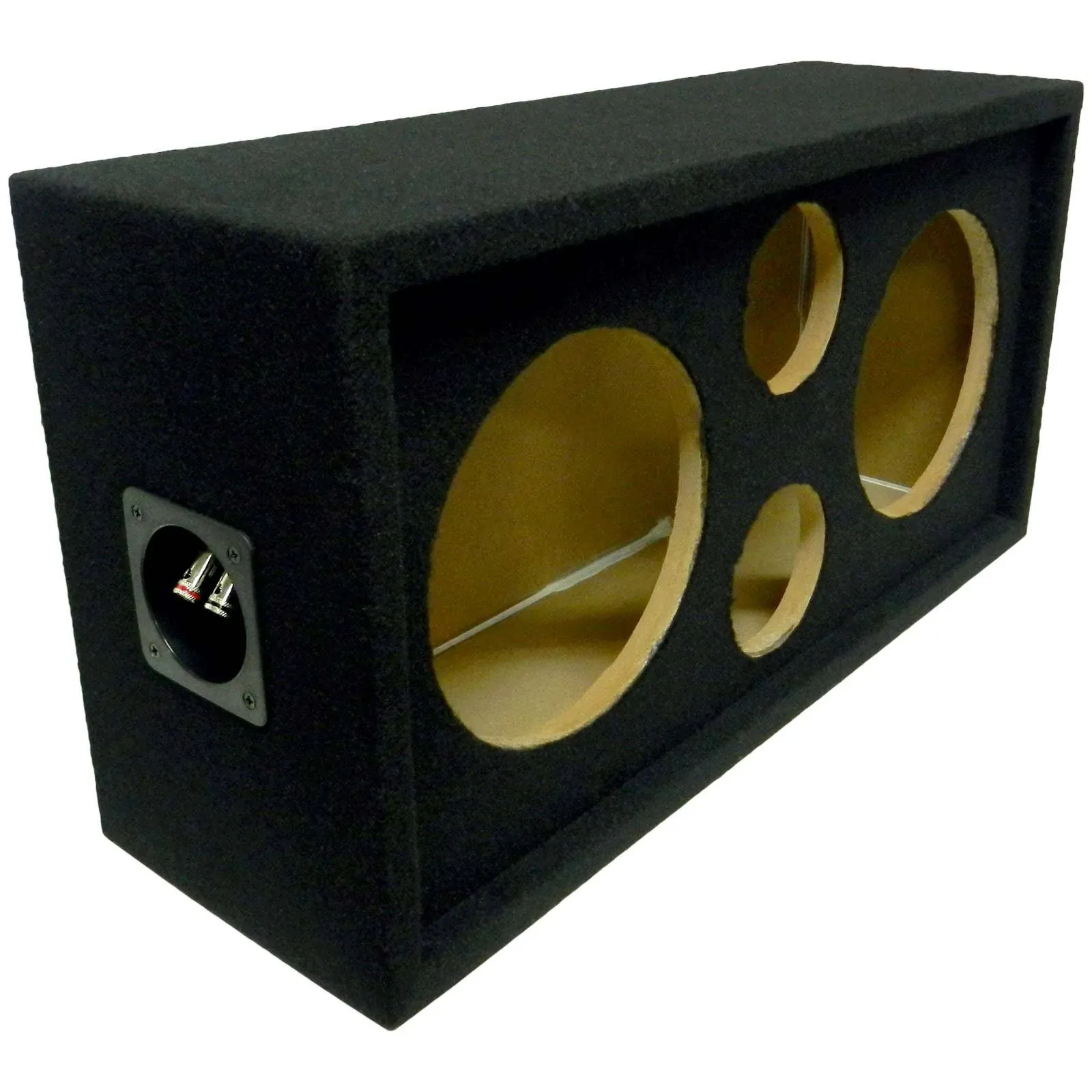 Speaker Pod Enclosure Box Carpeted MDF fits 8&#034; Midrange/Woofe<wbr/>rs and 4&#034; Tweeters