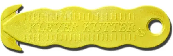 Klever Kutter KCJ-1Y Safety Box Cutter 5 Count Yellow