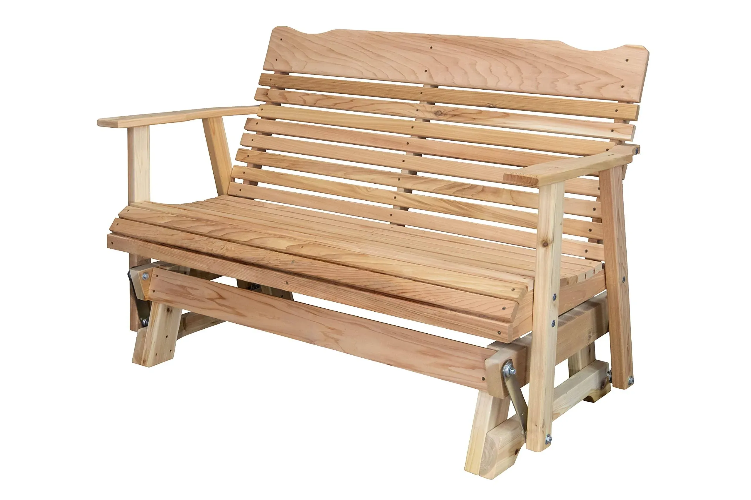 Kilmer Creek Rustic Finished 4' Cedar Porch Glider