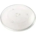 HQRP 13 1/2 " Glass Turntable Tray fits Frigidaire 5304464116 5304509621 FFMV162LSA CFMV152CLBA CFMV157GBA CFMV162LBA FFMV1745TBA PLMV168CC1 Microwave Oven Cooking Plate 13-1/2-inch 345mm