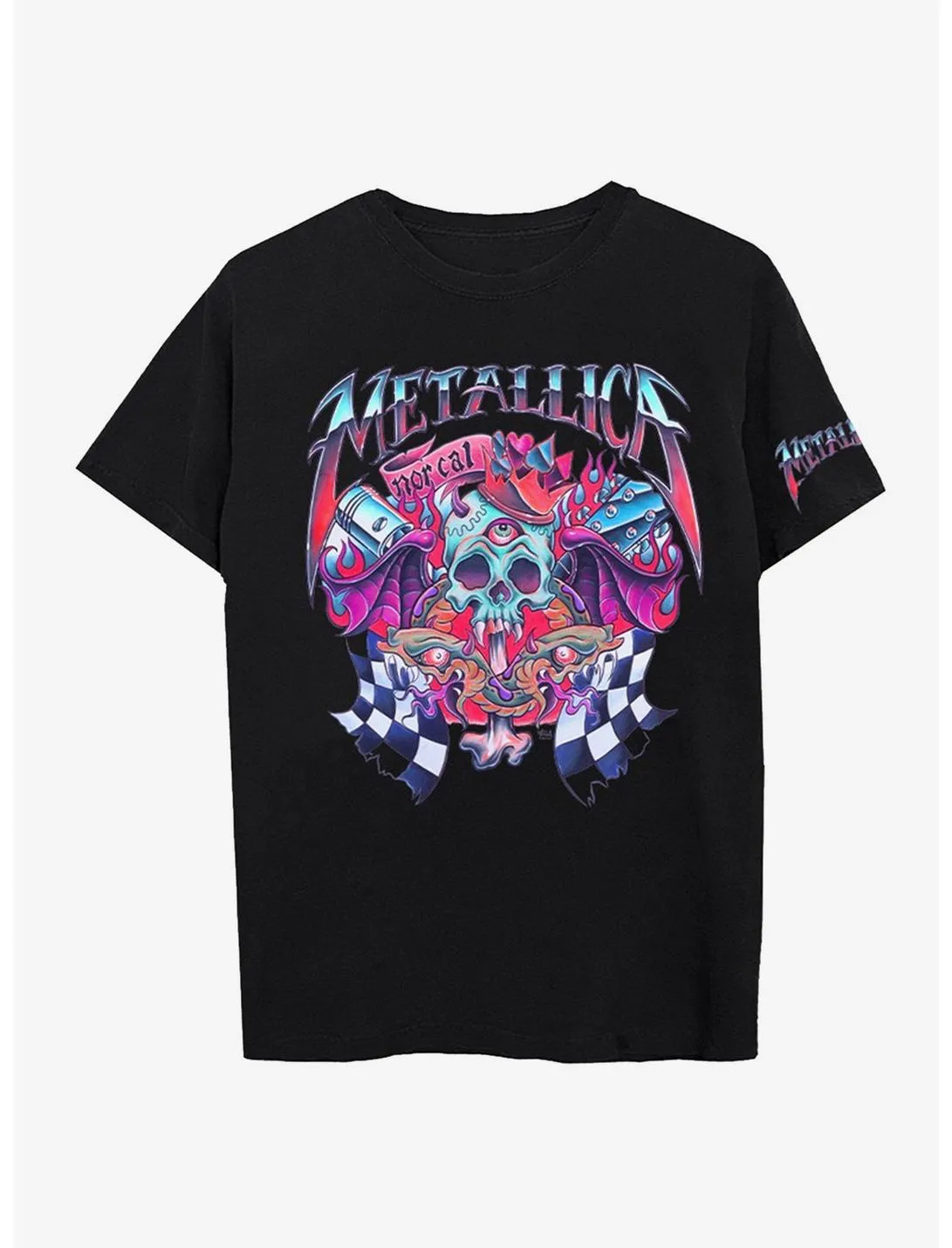 Metallica Racing Boyfriend Fit Girls T-Shirt | Hot Topic