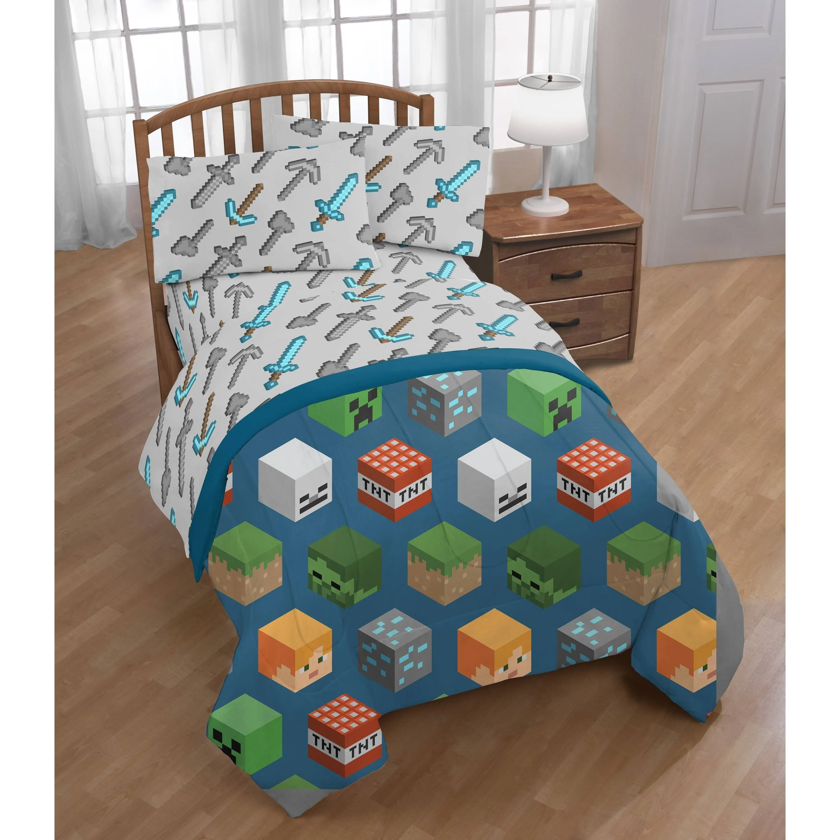 Jay Franco and Sons Minecraft Isometric Twin Comforter