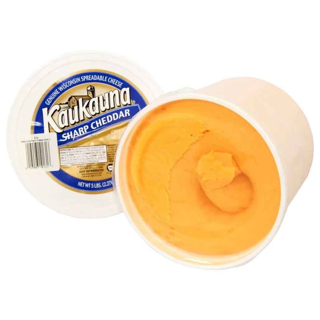 Kaukauna Sharp Cheddar Cheese 5 Pound Pail