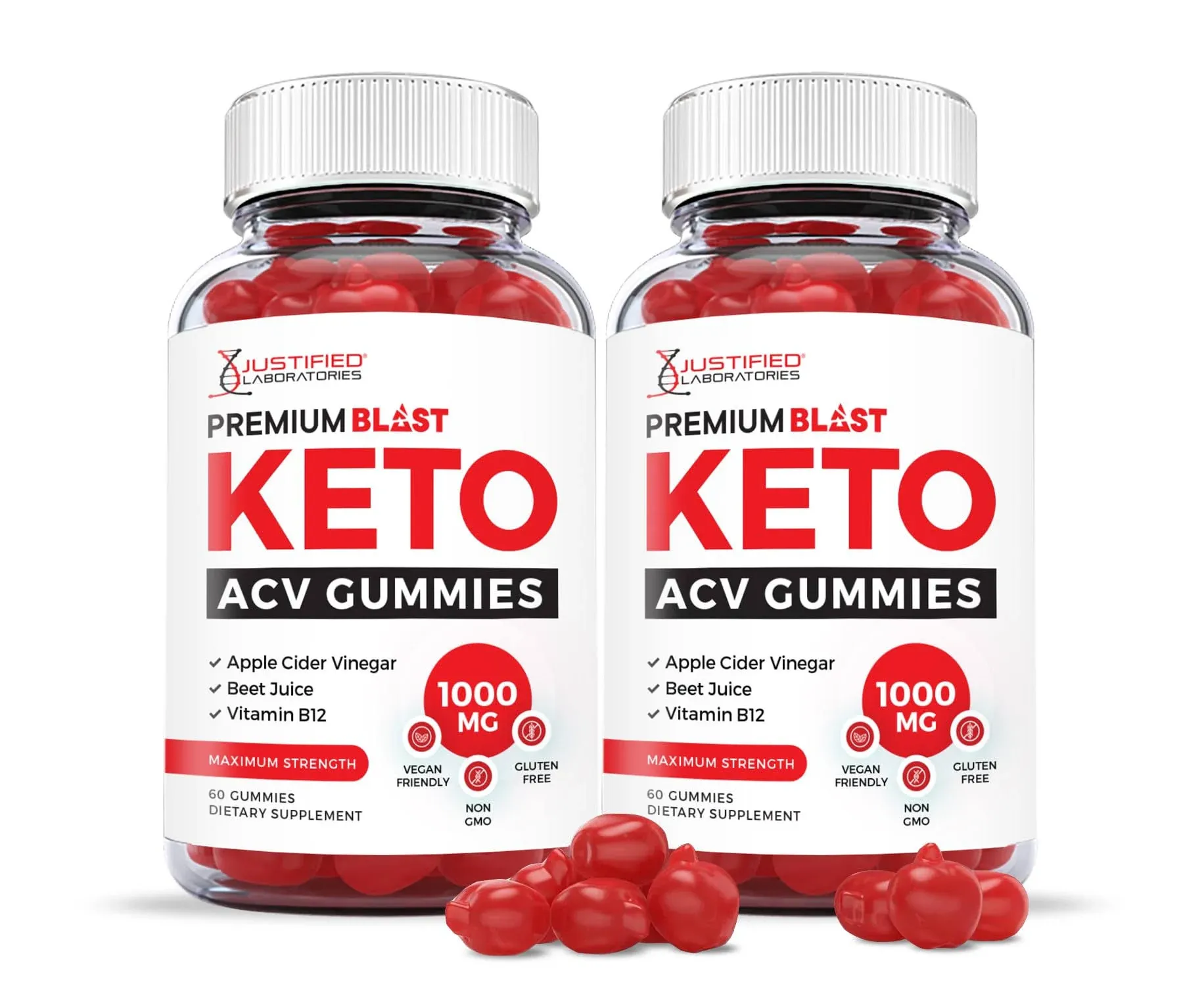 (2 Pack) Premium Blast Keto Max Gummies Dietary Supplement 120 Gummys