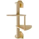 Wall Mounted Cat Step Ladder Wooden Scratching Posts for Indoor Cats/Solid Wood Cat UCW003 UCW006