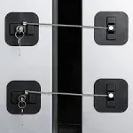 Fridge Lock,2 Pack Refrigerator Lock with Keys,Freezer Lock and Child Safety ...