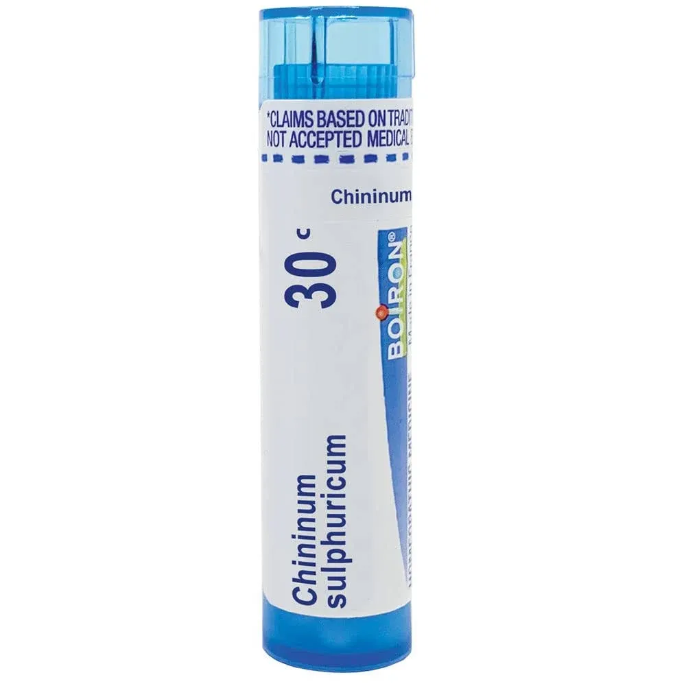 Boiron Chininum Sulphuricum 30C for Fever with Neck & Back Pain - 80 Pellets