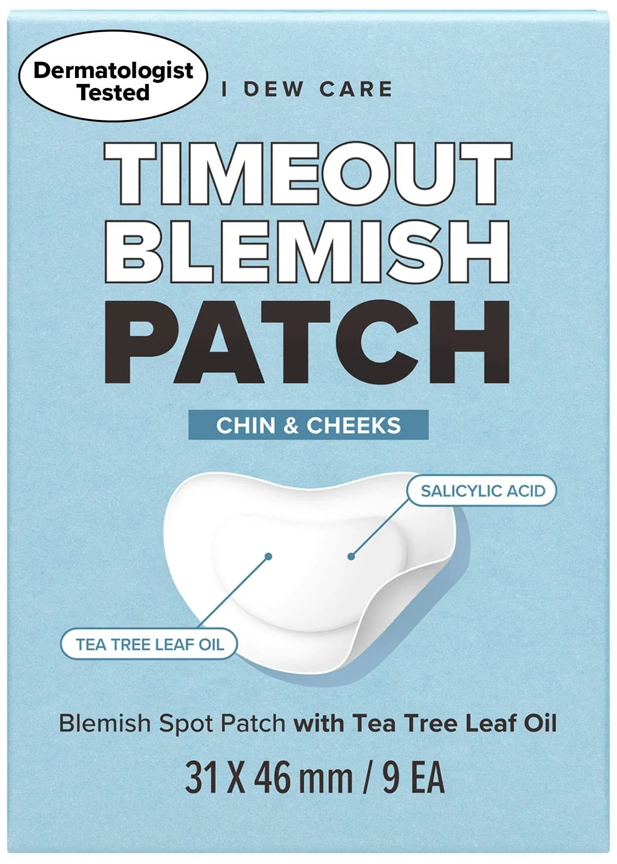 I DEW CARE - Timeout Blemish Patch Chin &amp; Cheeks - 31x46mm*9ea